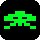 Image of Space Invader as link to Games page